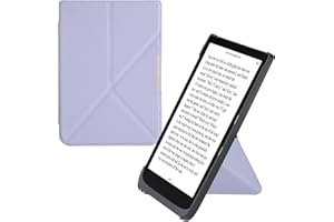 kwmobile Etui Origami kompatybilne z Pocketbook InkPad 3/3 Pro/Color/Vivlio InkPad 3, smukłe etui ze skóry PU z podstawką, lawendowe
