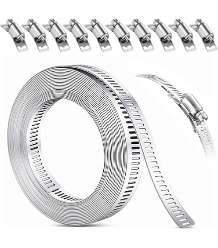 Gancio In Acciaio Inox FP INOX - Per Tubi Da 25mm, Coppia | Clip Di Fissaggio Per Gaffe E Attrezzature