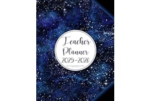 Teacher Planner 2025-2026: Academic Year Weekly and Monthly Class Organizer | Lesson Plan Grade and Record Books for Educators August 2025-July 2026