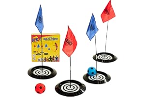 Football Flick Hero Parcours Cible de Golf Unisex-Youth, Rouge/Bleu, Unique Taille