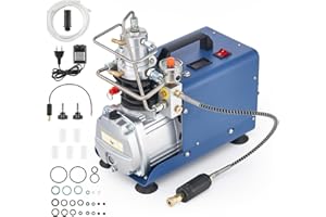 CREWORKS PCP Kompressor 300bar Kompressor Hochdruck Hochdruckluftpumpe 1800W 30Mpa 4500PSI Elektrischer Luftkompressor PCP-Luftpumpe für Druckluftpistole