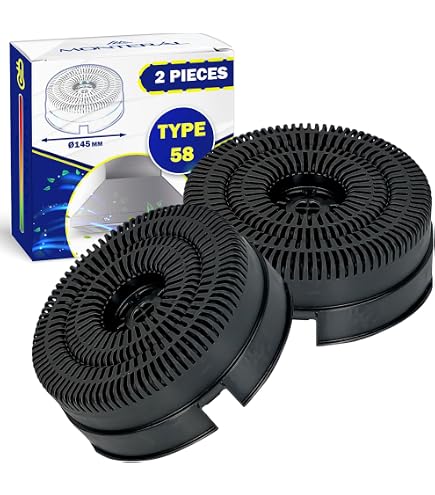 2x Aktivkohlefilter Für IKEA Dunstabzugshauben (Typ58 Model58) – Rund, 142mm Durchmesser