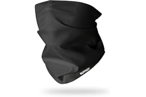 Ruffnek CLASSIC BLACK Multifunctional Headwear Snood Scarf for Men, Women & Children