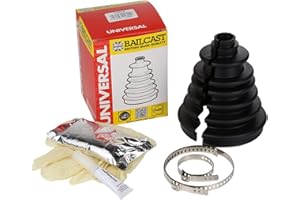 Bailcast Kit de remplacement de soufflet CVS18 Universal Split Constant Velocity, noir