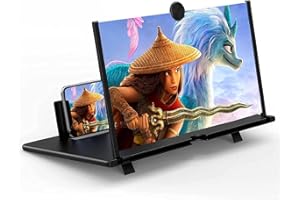 Bailonda 14 Zoll Handy vergrößerungs Bildschirm, bildschirmlupe für Smartphones, 3D HD Handy Bildschirmlupe Vergrößerung für alle Smartphones, für das ansehen von filmvideos