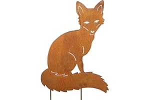 Bornhöft Fuchs Bouquet de jardin en métal patiné 40 x 30 cm