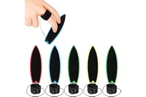 AOMiGT Finger Surfbrett,5 Stück Finger Skateboard für Kinder,Mini-Surfbretter,Mini Fingerboards Spielzeug,Kreatives Fingerspitzenspielzeug,Surfen Sie überall und Jederzei