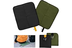 QINGZY Outdoor Foldable Seat Cushion, Pack of 2 - Waterproof Thermal Oxford Fabric Seat Pad - Insulated Seat Mat for Camping, Hiking, Picnic, Stadium, Travel - 36 x 32 cm (Set-B)