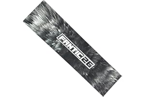 Fantic26 Lija de Repuesto para Patinete Acrobático I Parque I Niños I Truco I Patada I Patinete I Papel de Lija Antideslizante 58,5 cm I Tamaño 58,5 cm x 15,5 cm Bomba de Tiza Negro Blanco