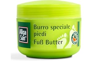 Allga San Burro Speciale Piedi - Crema Piedi Secchi e Screpolati, 200 ml - Idratante e Profumata per Piedi Vellutati Fin dalle Prime Applicazioni - Con Burro di Karitè e Burro di Cacao