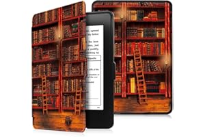 Fintie Etui do Kindle Paperwhite – najcieńszy i najlżejszy pokrowiec ochronny z funkcją Auto Sleep/Wake (nie nadaje się do modelu 10. generacji 2018), biblioteki