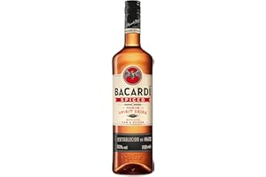 BACARDI BACARDÍ Spiced, 35% ABV, 70cl / 700ml, Premium Spirit Drink Made with Barrel-aged Rum, Blended with Natural Flavours and Spices (Packaging may vary)