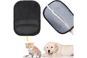 enlik Tierhaarentferner Handschuh mit 5 Fingern –Haarentfernungshandschuh für Katzen & Hunde, Katzenhaarentferner, Fellmagnet, Tierhaarentfernungshandschuh, sicherer Halt Dank Fünf-Finger-Design