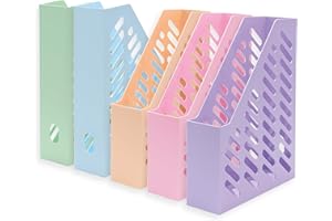 ‎CONIPA Conipa® - 5 Stück Briefablage A4 farbig bunt (Stapelbar) - Ablagefächer & Dokumentenablage für Schreibtisch - Ablageboxen & Bürobedarf für Briefe & Dokumente - Papier-Ablage Organizer (Büro-Artikel)