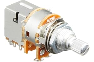 Allparts EP 0225 – 000 potenziometro Push/Pull potenziometro (25 K, asse Riffel, logarythmisch)