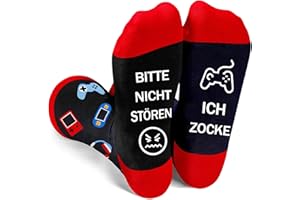 PIROO geschenk junge 10 9 11 12 14 jahre geschenkideen gamer geschenke für jungs 12 13 jährige jungen zocker geschenk zocken socken gaming teenager lustige socken herren männer bitte nicht stören ich zocke
