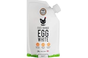 NATURAL PECK GOODNESS Peck Free Range Egg Whites Liquid 3 x 500ml Pouches | 15 UK Free Range Egg Whites Per Pouch | from UK Farms & in a Resealable Pouch | High Protein | for Baking, Shakes, Omelettes & Cocktails