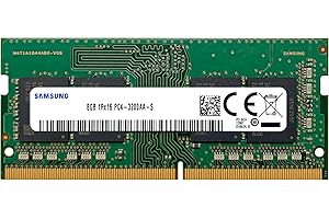 Samsung 8GB DDR4 3200MHz PC4-25600 (PC4-3200AA) CL22 SODIMM 1Rx16 Singolo grado 1.2V 260-Pin laptop, Notebook RAM Memory