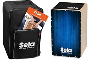 Sela Varios Blue Snare Cajon SE 052 Cajon Bundle Standard blue