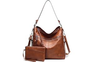 Lifetooler Set Borse Donna Ecopelle Grande Borsa Tracolla Borsetta e Portafoglio Hobo Tote Shopping Bag Borsa Ufficio Donna