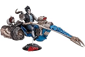 McFarlane Toys DC Multiverse Lobo & Spacehog (Justice League of America) Gold Label 7in Scale Action Figure with Vehicle - Unleash the Intergalactic Mayhem with the Last Survivor of the Czarnian Race