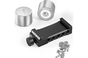 NEEWER Zestaw przeciwwagi i zacisków Gimbal, kompatybilny z DJI Ronin RS4 Pro RS4 RS3 Pro RS3 RS2 RSC2 ZHIYUN Crane 2S 3S Weebill S Moza Air 2 AirCross 2 do równoważenia długich soczewek, GA001