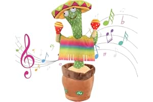 MAIGO Dancing Cactus Toy - Talking Cactus Toy, Cactus Toy, Dancing Cactus, Singing Cactus Toy 120 Songs, Baby Cactus Toy, Dancing Cactus Toy Repeat What You Say, Interactive Baby Toys (clothes)