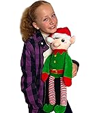 Trudi Elfo Rudy Elfo Natalizio Trudino. Peluche Albero Di Natale Decorazioni E Addobbi 12x32x9cm Taglia M Christmas Modello Tudp6220