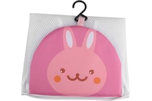 ZERODIS Organizzatore di Immagazzinaggio dei Giocattoli del Bagno, Borsa Sveglia del Canestro del Supporto della Rete di Stoccaggio Ordinata del Bagno della Maglia del Fumetto (Rosa)