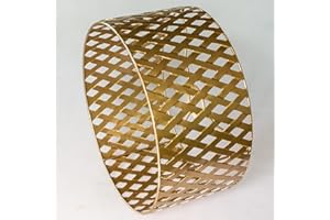 OSASY Abat-jour gold Abat jour lampe en métal,Abats-jour Décoratif en Métal Ajouré, Motif Croisé, Doré, Compatible E27 E14