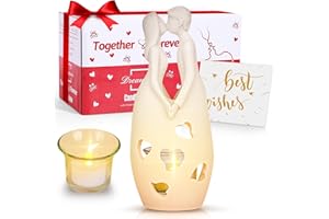Faivykyd Wedding for Her & Him - Love Candle Holder Statue, Unique Couples Marriage Gift, Bridal Shower Engagement Gift for Women Wife Bride Husband, Valentines Gifts for Her
