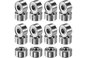 XSHAO® 20 pièces 693ZZ Roulement à Billes, Roulements à Billes 3 x 8 x 4 mm Miniature Double Blindage pour Tours/Moteurs/Imprimantes 3D/ Quadricoptères ou Modèles