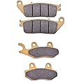 YS-TM Motorcycle Front and Rear Brake Pads Set Replacement For TRIUMPH Bonneville-(865cc Spirit T214 T100 Black America),Scrambler/Speedmaster 865cc,Thruxton Ace 900/1200 15-20