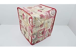 T-MIX Funda de Tela Antimanchas resinada e Impermeable Compatible con THERMOMIX TM6 / TM5/ TM31. Protege su máquina de la Grasa, Polvo y Salpicaduras. Medidas 31x27x33 (Altura). Mod, Pasteles