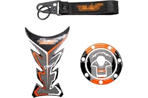 BUSEB Motorcycle Fuel Tank Cover Pad Protector Decorative Stickers Motor Fuel Tank Cap Decal Sticker For Duke 125 200 390 Fashion (Color : Set 2)