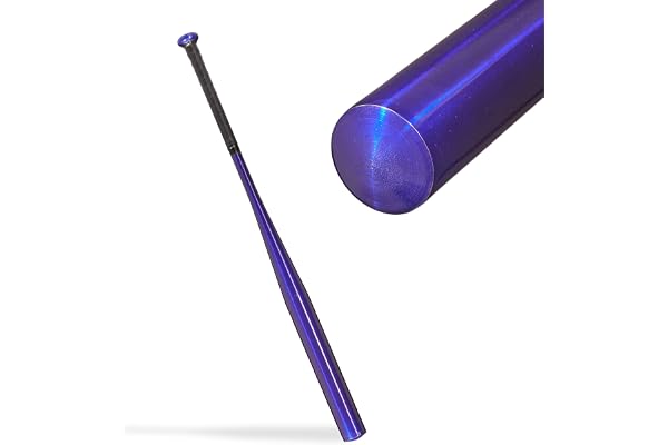Relaxdays Batte de Baseball en Aluminium, 34 Pouces / 86 cm, Manche antidérapant, Accessoire en Aluminium, Bleu