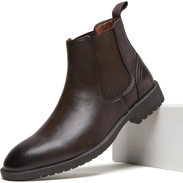 NWT Men’s Holy Dove Genuine Leather Oxford Boots Dark Brown Coffee Size 8.5 Holy dove Mens Casual Oxford Dress Boots Genuine Leather Mid  main image 3
