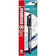 STABILO Fineliner with Cushioned F-Tip SENSOR fine - Pack of 1 - Black