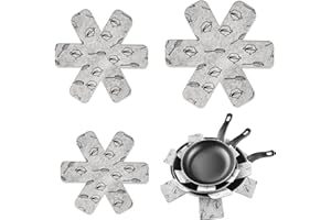 LMOGWL Lot de 3 Protections de poêle à Frire, Protection Anti-empilage, Protection de poêle, Feutre, Protection de poêle, Protection de poêle, 3 Tailles différentes (38/36/26 cm)