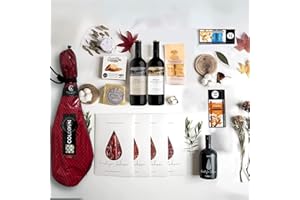 CORTIJO ZAHAN Cesta Gourmet Familiar | Cesta Regalo Delicatessen | Ibéricos | Queso | Aceite de Oliva| Vino Tinto | Sticks (Con Paleta)