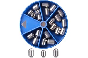 OROOTL Gewichte Angelset Eisen Anglgewichte Grundgewichte Angelzubehör Set Wassertropfen Form Angelplatinen Angel Set…