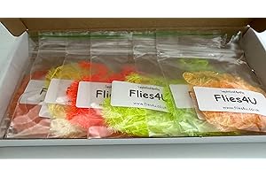 Flies4U Fly tying materials 15mm translucent chenille box of 6 the old gel egg look when wet, trout lures, gel blob trout eggs jelly fritz flies