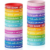 90 Pezzi Braccialetti E Portachiavi Motivazionali In Silicone, Con Sacchetti In Organza, Regali Di Laurea E Incoraggiamento Per Studenti E Donne - 3