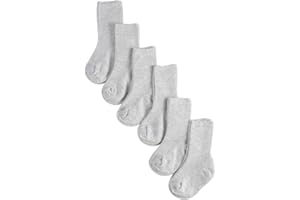 CALZITALY PACK 2/4/6 Skarpetki dziecięce bawełniane prążkowane, kolorowe skarpetki dziecięce unisex | 0-12 miesięcy