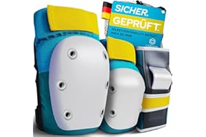 Liebkern Skate Protektoren Set für Erwachsene & Kinder [unisex] - Ideal für Inliner, Skateboard, Scooter - Schoner Inliner Erwachsene Knieschoner Inliner Schoner Erwachsene Schoner Set Erwachsene