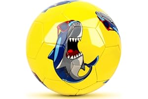 CHAMPHOX Kids Size 3 Football - Toddlers Aged 3-8 4-6 6-8 Outdoors Sports Training Recreation Playing Toy Ball for Children Girls Boys Christmas Birthday Gifts