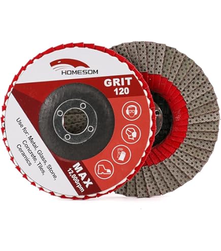 Disco Abrasivo Flap 125mm Grana 200 Per Smerigliatrice - Diamante Placcato, Foro 22.23mm - Foto 7