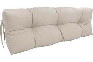 ‎CHILLY PILLEY chilly pilley Palettenauflage Schaumflocken palettenkissen Palettenpolster Palettenmöbel Palettensofa Rückenlehne Sitzkissen Seitenkissen Set (Rückenkissen 120 x 60 Elfenbein)