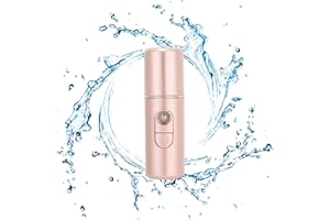 ‎SONEW Nano Face Mist Sprayer, Tragbarer Feuchtigkeitsbefeuchter, Wiederaufladbarer USB Feuchtigkeitssprüher für Kalten Nebel(Rosa)