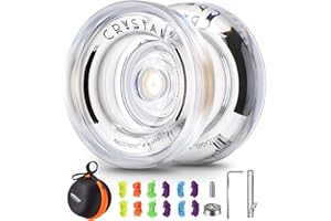 MAGICYOYO Responsive Yoyo K2 Crystal, professionale a doppio scopo Yoyo per bambini, palla Trick-Yoyo con 6 corde di ricambio Yoyo + borsa + cuscinet